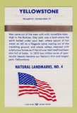 Matchbook Cover - Natural Landmarks RMS #4 Yellowstone WEAR 40 Strike
