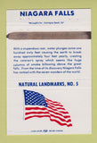 Matchbook Cover - Natural Landmarks RMS #5 Niagara Falls WEAR 40 Strike