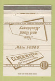 Matchbook Cover - Elmer Pfeil Machinery Cleveland OH WEAR 40 Strike