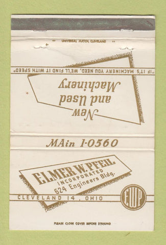 Matchbook Cover - Elmer Pfeil Machinery Cleveland OH WEAR 40 Strike