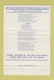 Matchbook Cover - Foster Federal Savings Stephen Collins Pittsburgh PA 40 Strike