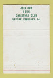 Matchbook Cover - Bay City Bank MI Christmas WORN 40 Strike