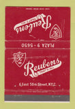 Matchbook Cover - Reuben's New York City WEAR 40 Strike