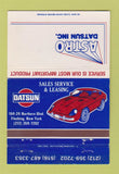 Matchbook Cover - Astro Datsun Flushing NY 40 Strike