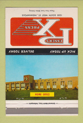 Matchbook Cover - Penner's Trucking Indianapolis IN 40 Strike