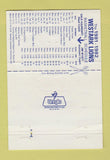 Matchbook Cover - Burford Beer Miller Lite Fort Smith AR schedule 40 Strike