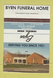 Matchbook Cover - Byrn Funeral Home Mayfield KY 40 Strike