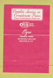 Matchbook Cover - Byrn Funeral Home Mayfield KY 40 Strike