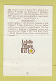 Matchbook Cover - La Jolla Villa Inn CA 40 Strike