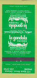 Matchbook Cover - La Gondola Tavern Ottawa ON 30 Strike
