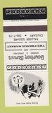 Matchbook Cover - Bourbon Street Restaurant Calgary AB WEAR 30 Strike