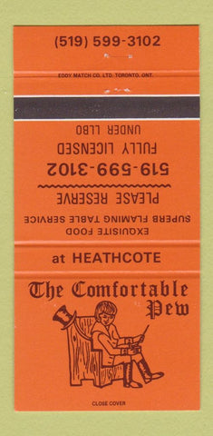Matchbook Cover - Comfortable Pub Heathcote ON 30 Strike