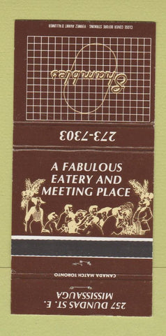 Matchbook Cover - Shambles Restaurant Mississauga ON 30 Strike