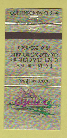 Matchbook Cover - Gizelle's Cleveland OH 30 Strike