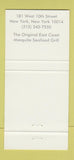 Matchbook Cover - John Clancy's Restaurant New York City 30 Strike