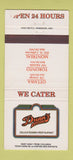 Matchbook Cover - Dunn's Deli Restaurant Ottawa Toronto ON Montreal QC 30 Strike