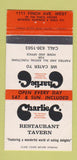 Matchbook Cover - Charlie C Restaurant Tavern Downsview ON 30 Strike