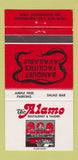 Matchbook Cover - Alamo Restaurant Tavern Downsview ON 30 Strike