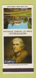 Matchbook Cover - Monticello Thomas Jefferson Charlottesville VA 30 Strike