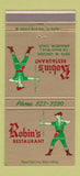 Matchbook Cover - Robin's Restaurant Anaheim CA WEAR 30 Strike