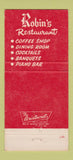 Matchbook Cover - Robin's Restaurant Anaheim CA WEAR 30 Strike