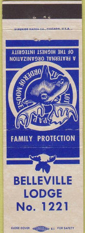 Matchbook Cover - Matchbook Cover Moose Lodge Belleville Swansea IL
