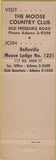 Matchbook Cover - Matchbook Cover Moose Lodge Belleville Swansea IL