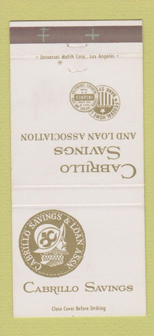 Matchbook Cover - Cabrillo Savings and Loan Torrance CA 30 Strike