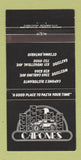 Matchbook Cover - Capones Ristorante Ottawa ON 30 Strike