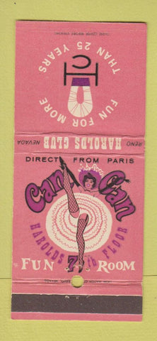 Matchbook Cover - Harolds Club Reno NV girlie 30 Strike