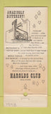 Matchbook Cover - Harolds Club Reno NV girlie 30 Strike