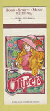 Matchbook Cover - Oliver's Sheraton Savannah GA 30 Strike