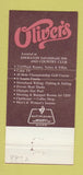 Matchbook Cover - Oliver's Sheraton Savannah GA 30 Strike