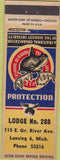 Matchbook Cover - Matchbook Cover Moose Lodge Lansing MI