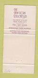 Matchbook Cover - New York City Deli WEAR girlie 30 Strike