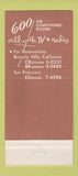 Matchbook Cover - Hotel Sahara Las Vegas NV girlie casino 30 Strike