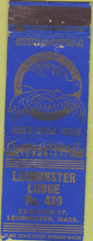 Matchbook Cover - Matchbook Cover Moose Lodge Leominster MA WORN