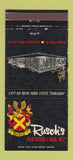 Matchbook Cover - Rusch's Restaurant Dunkirk NY 30 Strike