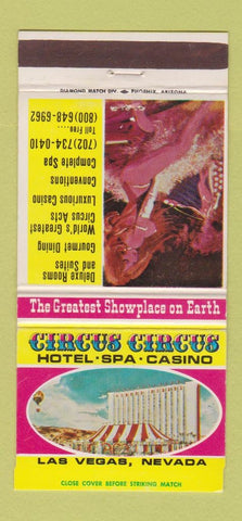 Matchbook Cover - Circus Circus Hotel Casino Las Vegas NV girlie 30 Strike