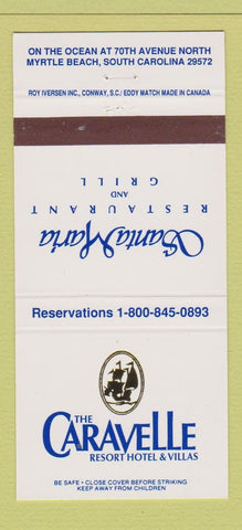 Matchbook Cover - Caravelle Resort Myrtle Beach SC 30 Strike