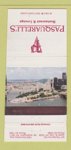 Matchbook Cover - Pasquarelli's St Clair Mount Washington PA WEAR 30 Strike