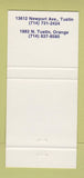 Matchbook Cover - Tony's Sea Landing Tustin Orange CA 30 Strike
