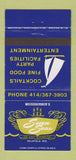 Matchbook Cover - Seven Seas Delafield WI 30 Strike
