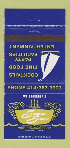 Matchbook Cover - Seven Seas Delafield WI 30 Strike
