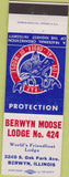 Matchbook Cover - Matchbook Cover Moose Lodge Berwyn IL