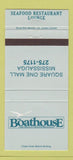 Matchbook Cover - The Boathouse Restaurant Mississauga ON 30 Strike