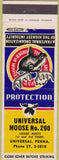 Matchbook Cover - Matchbook Cover Moose Lodge Universal PA