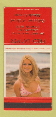 Matchbook Cover - Fred Latimer Match Collector London pinup #3 30 Strike