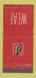 Matchbook Cover - WEAF Radio NBC WEAR 30 Stick