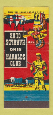 Matchbook Cover - Harolds Club Casino Reno NV Indian 30 Stick